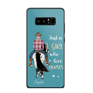 Personalized Just A Girl Love Horses Phone Case Printed 22MAY-HY31