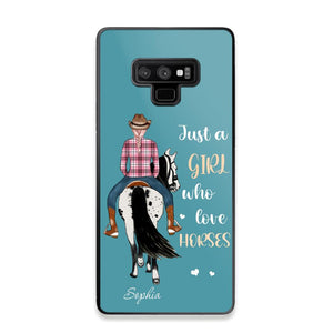 Personalized Just A Girl Love Horses Phone Case Printed 22MAY-HY31