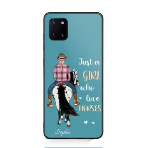 Personalized Just A Girl Love Horses Phone Case Printed 22MAY-HY31