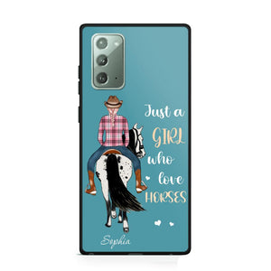 Personalized Just A Girl Love Horses Phone Case Printed 22MAY-HY31