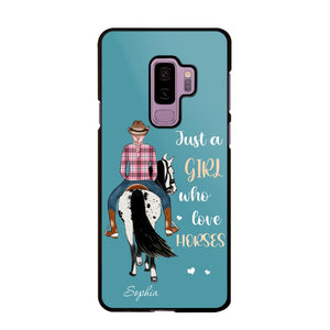 Personalized Just A Girl Love Horses Phone Case Printed 22MAY-HY31