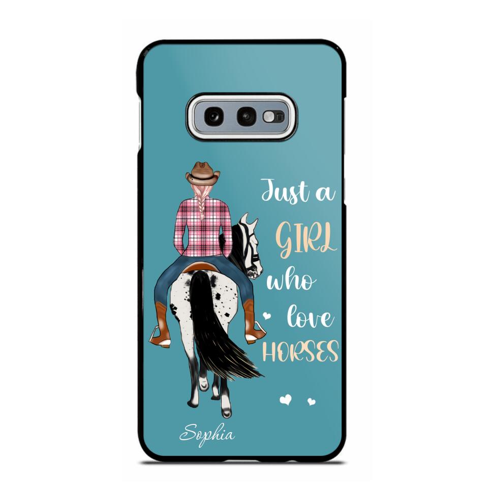 Personalized Just A Girl Love Horses Phone Case Printed 22MAY-HY31