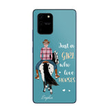 Personalized Just A Girl Love Horses Phone Case Printed 22MAY-HY31