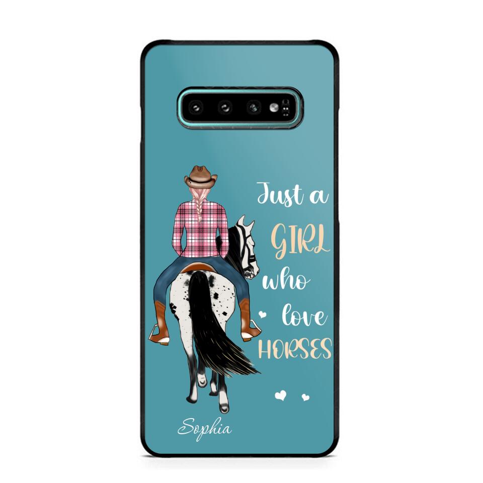 Personalized Just A Girl Love Horses Phone Case Printed 22MAY-HY31