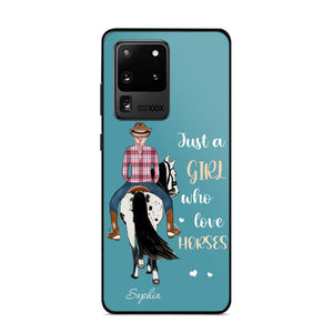 Personalized Just A Girl Love Horses Phone Case Printed 22MAY-HY31