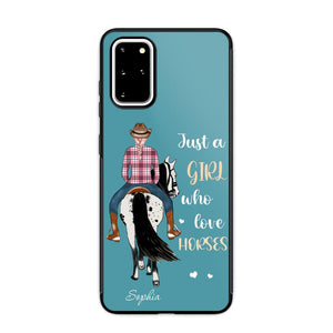 Personalized Just A Girl Love Horses Phone Case Printed 22MAY-HY31