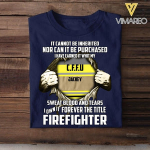 Personalized Australian Firefighter Tshirt Printed QTVQ0106