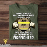 Personalized Canadian Firefighter Tshirt Printed QTVQ0106