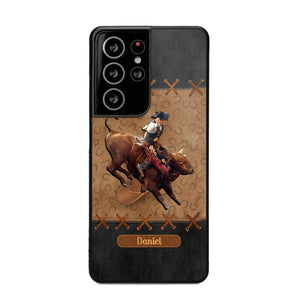 Personalized Cattle Riding Upload Photo Phonecase QTHC3105