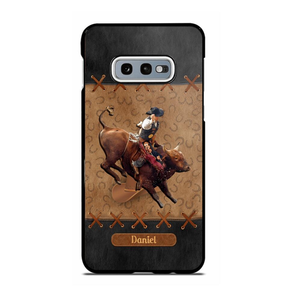 Personalized Cattle Riding Upload Photo Phonecase QTHC3105