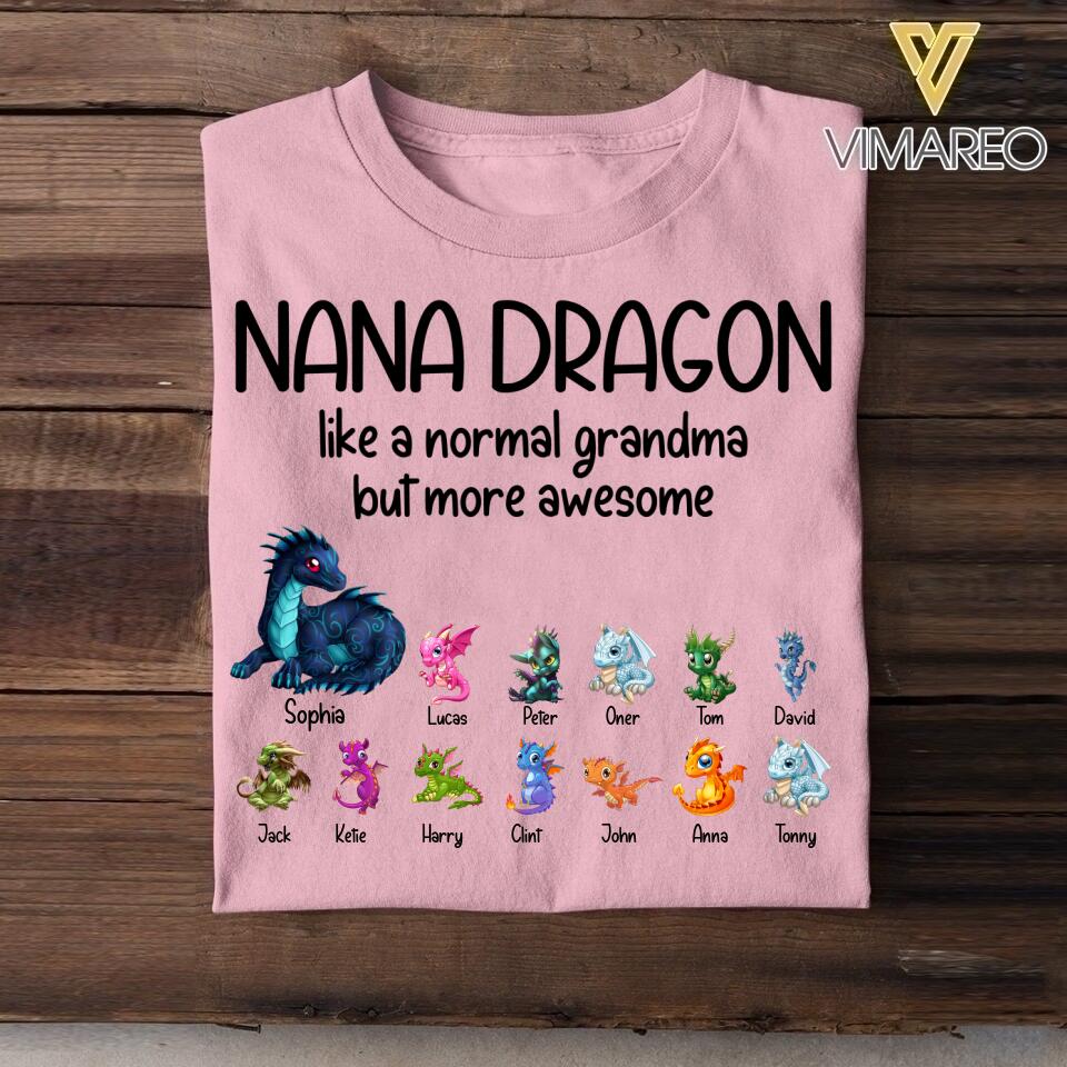 Personalized Nana Dragon Tshirt Printed NQDT0106