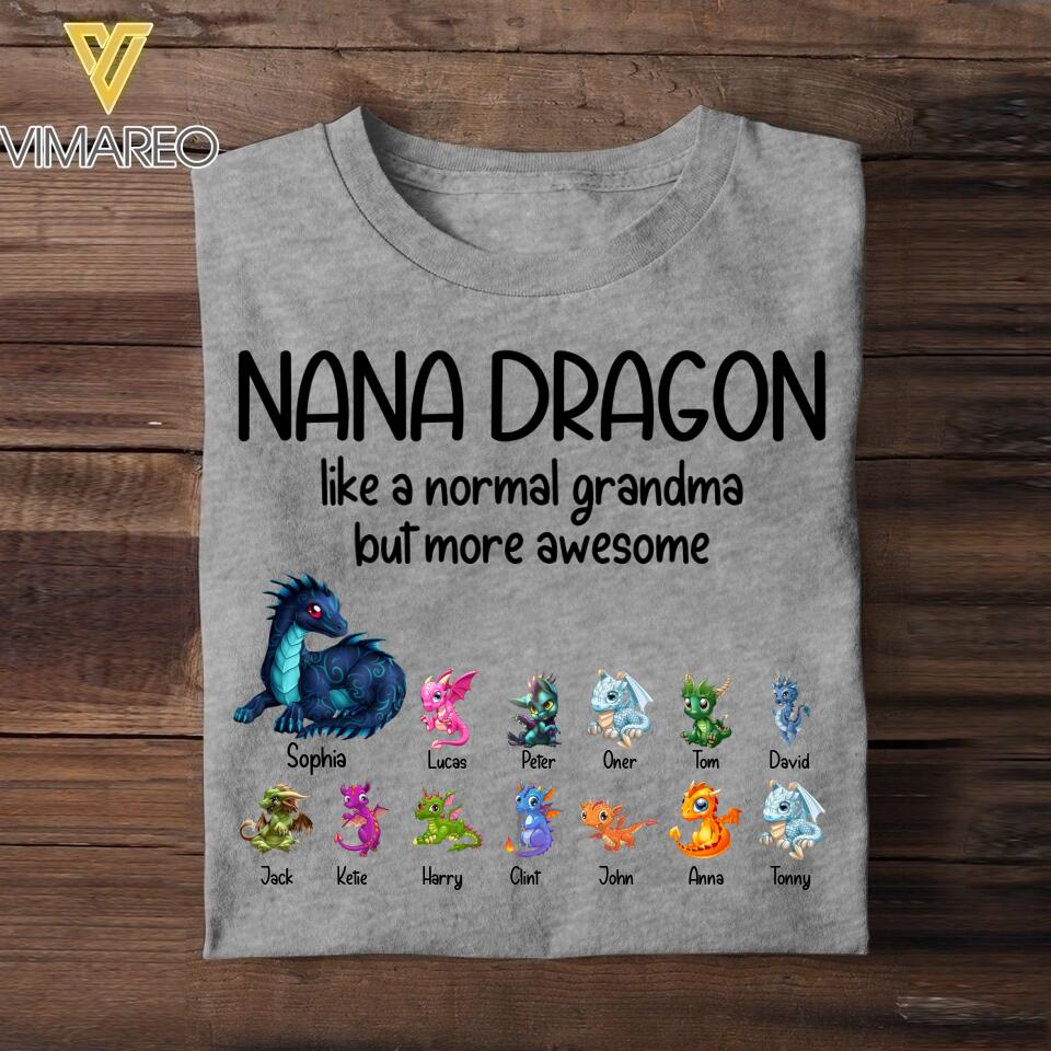 Personalized Nana Dragon Tshirt Printed NQDT0106