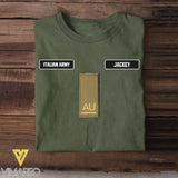 DH Personalized Italian Soldier Tshirt Printed DT0406