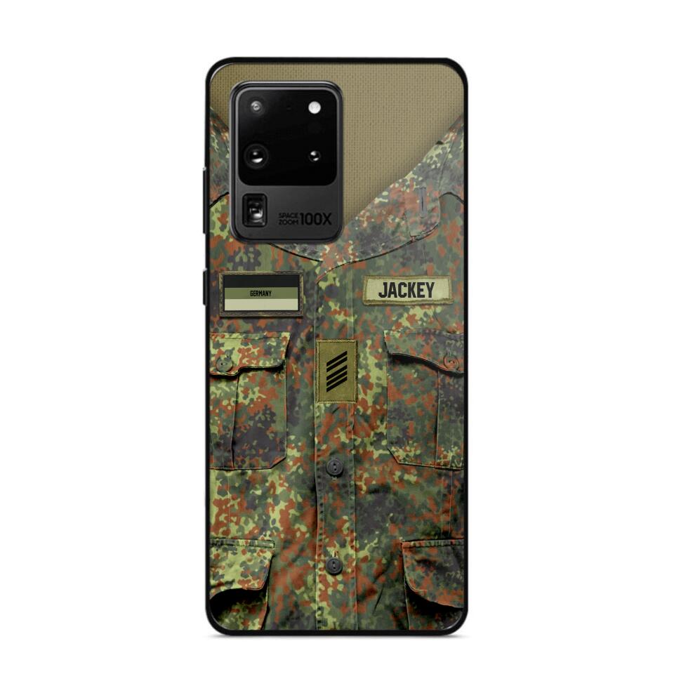 Personalized German Soldier Phone Case Printed 22JUL-HQ04