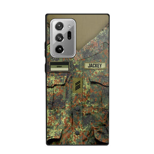 Personalized German Soldier Phone Case Printed 22JUL-HQ04