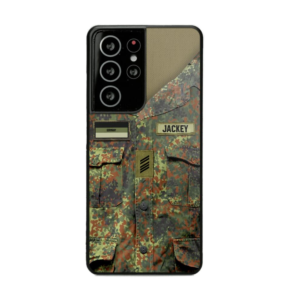 Personalized German Soldier Phone Case Printed 22JUL-HQ04