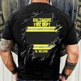 Personalized Canadian Firefighter Tshirt Printed 22JUL-DT04