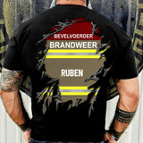 Personalized Netherland Firefighter Tshirt Printed 22JUL-DT04