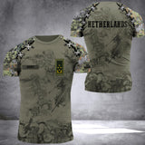 DH Personalized Netherland Veterans/Soldier Tshirt 3D Printed DT0406