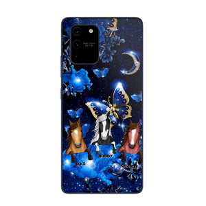 Personalized Horse Butterfly Background Phonecase NQHC0206