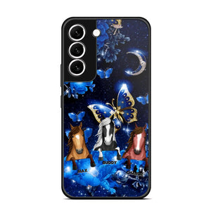 Personalized Horse Butterfly Background Phonecase NQHC0206