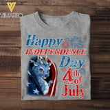 Personalized Dragon Happy Independence Day Us Flag Tshirt Printed NQDT0806