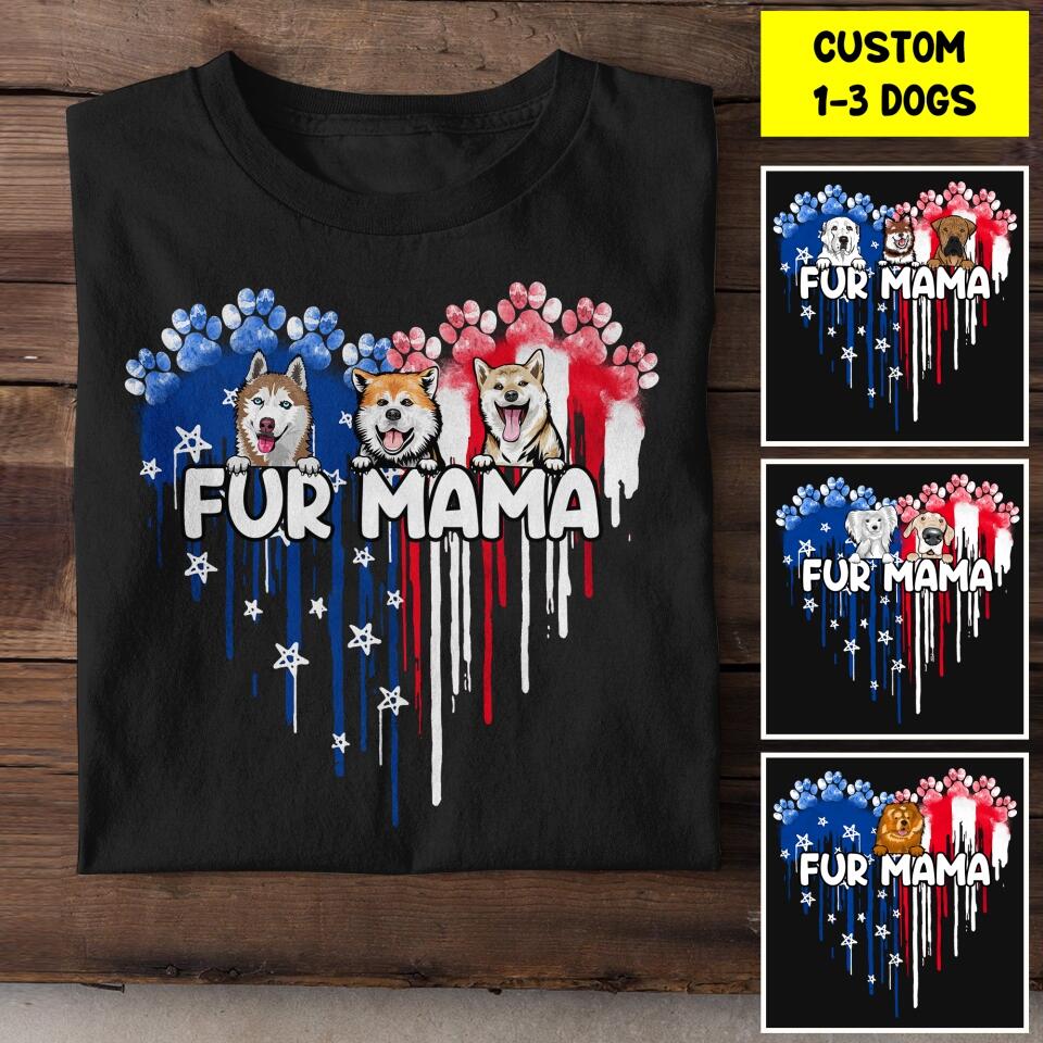 Personalized Dog Flag Independence Day Tshirt Mother's Day Gifts 22JUL-HY09