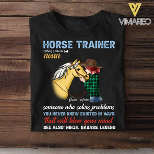 Personalized Horse Trainer Tshirt Printed NQC0906