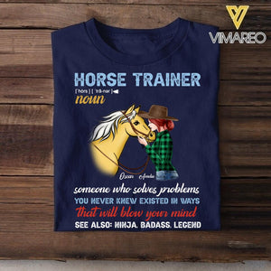 Personalized Horse Trainer Tshirt Printed NQC0906