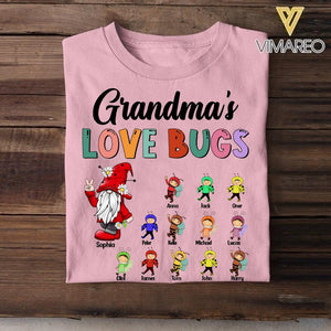 Personalized Grandma's Love Bugs Tshirt Printed 22JUL-DT10