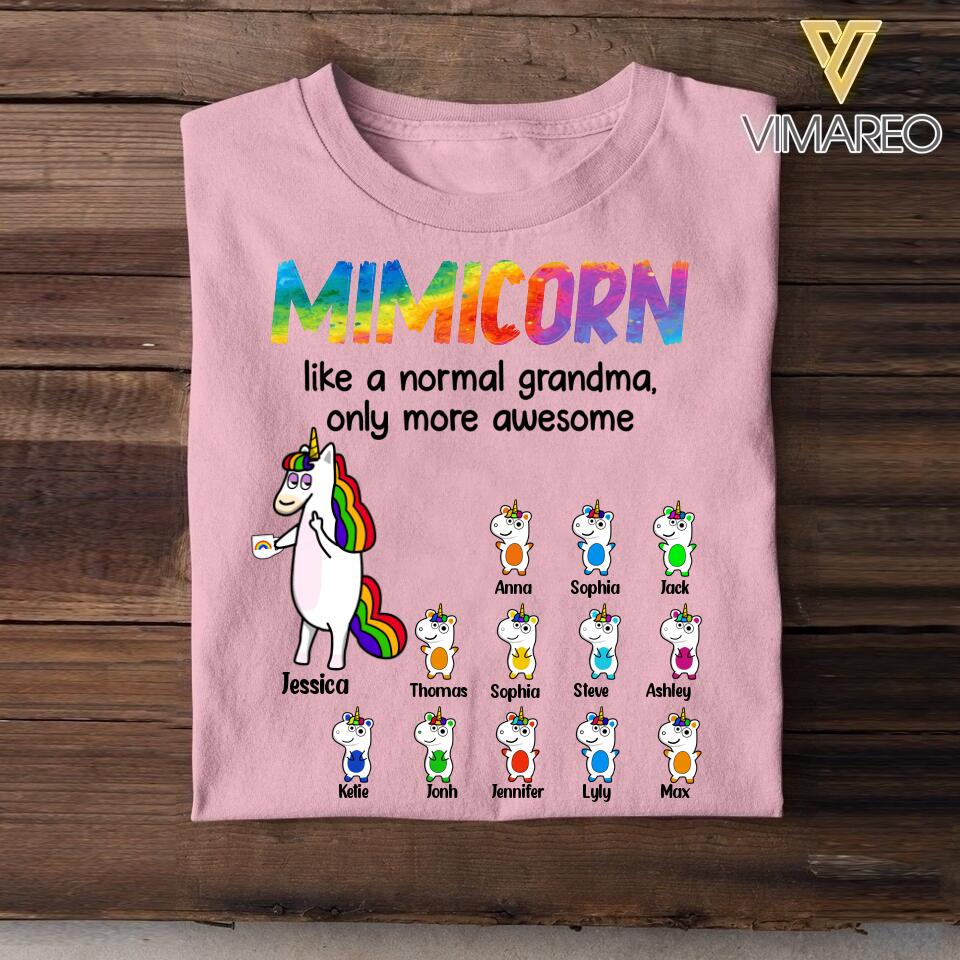 Personalized Mimicorn And Kid Tshirt Printed 22JUL-DT10