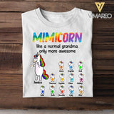 Personalized Mimicorn And Kid Tshirt Printed 22JUL-DT10