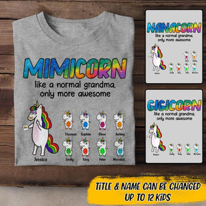 Personalized Mimicorn And Kid Tshirt Printed 22JUL-DT10