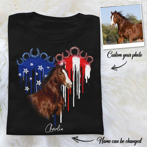 DH Personalized American Quarter Horse Tshirt Printed DT1006