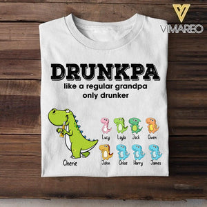 Personalized Drunkpa Like A Normal Grandpa Only Drunker  Kid Tshirt Printed QTDT1306