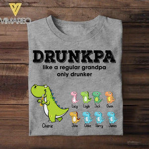 Personalized Drunkpa Like A Normal Grandpa Only Drunker  Kid Tshirt Printed QTDT1306