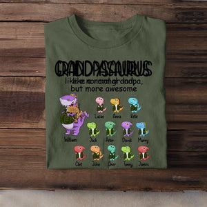 Personalized Hunting Lovers Grandpasaurus And Kids Tshirt Printed 22JUL-DT13