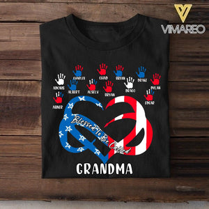 Personalized Blessed to be call Nana Grandma Independence day Tshirt Mother's Day gift NQVQ1406