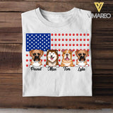 Personalized Happy Independence Day Dog Tshirt Printed NQĐT1406