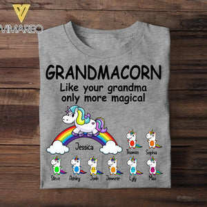 Personalized Grandmacorn Like Your Grandma Only More Magical Kid Name Tshirt Printed NQDT1506