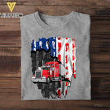 Personalized Truck Flag Independence Day Tshirt Printed NQHQ1506