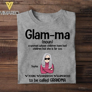 Personalized Grandma Tshirt Mother's Day Gift  Tshirt Printed NQHQ1506