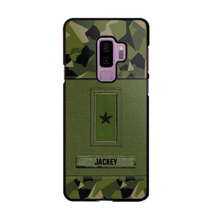 Personalized Swedish Soldier/Veterans Phone Case Printed 22JUL-DT16