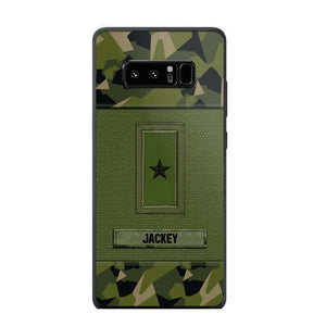 Personalized Swedish Soldier/Veterans Phone Case Printed 22JUL-DT16