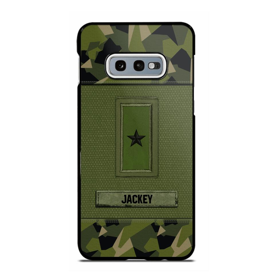 Personalized Swedish Soldier/Veterans Phone Case Printed 22JUL-DT16