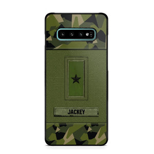 Personalized Swedish Soldier/Veterans Phone Case Printed 22JUL-DT16