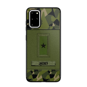 Personalized Swedish Soldier/Veterans Phone Case Printed 22JUL-DT16