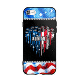 Personalized Auntie Flag Heart Independence Day Phone Case Printed 22JUL-HC16