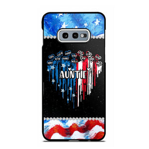 Personalized Auntie Flag Heart Independence Day Phone Case Printed 22JUL-HC16