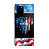 Personalized Auntie Flag Heart Independence Day Phone Case Printed 22JUL-HC16